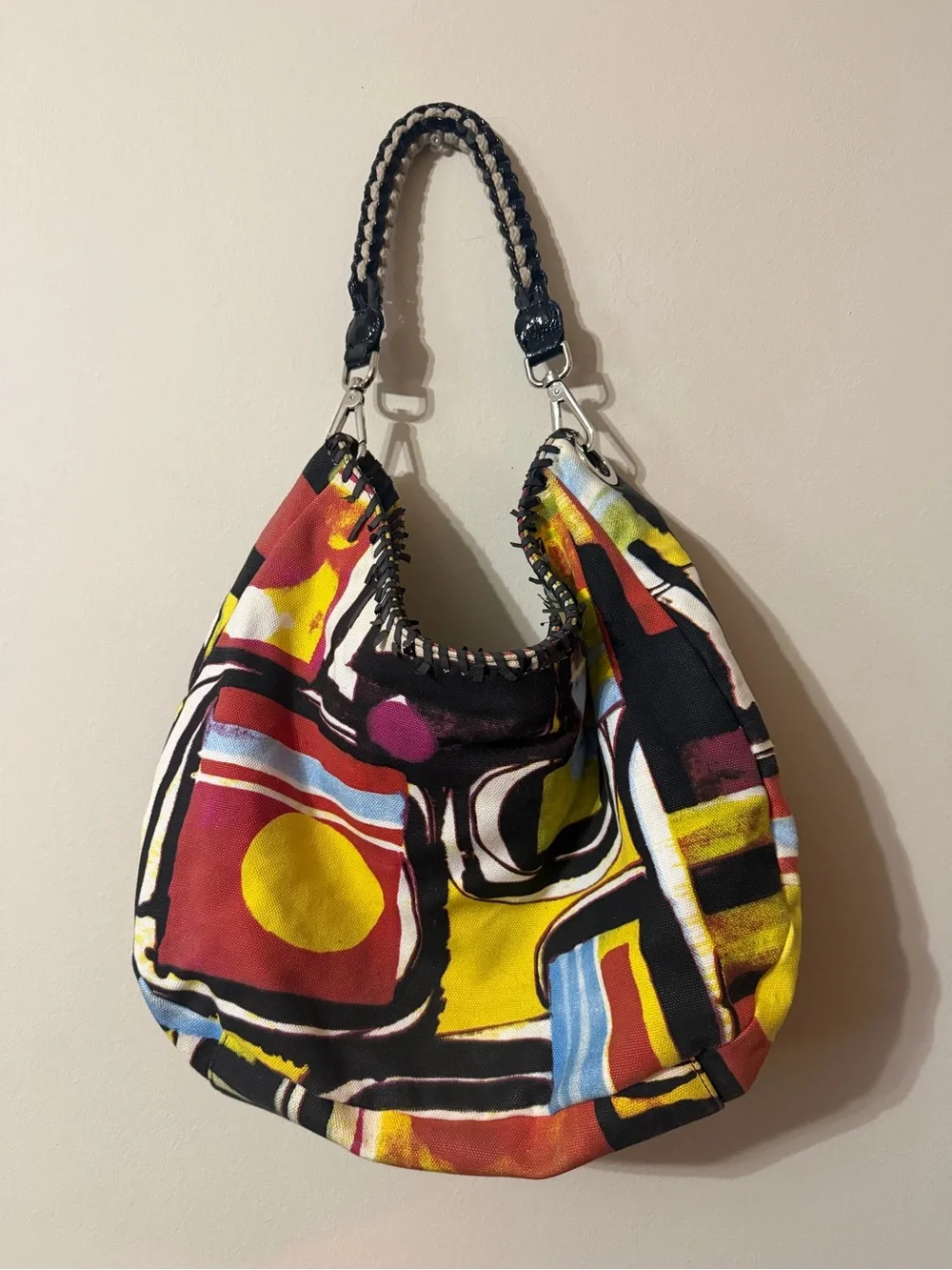 Sondra Roberts Multicolor Abstract Print Shoulder Bag